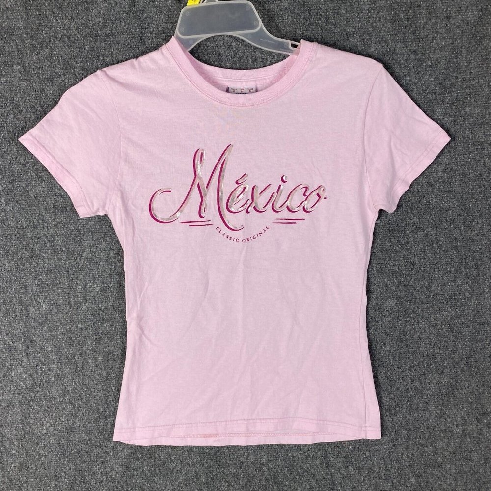 Yacht Club T-Shirt Women's Juniors Medium Mexico Short Sleeve M
